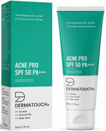 DERMATOUCH Acne Pro SPF 50 PA+++ Sunscreen | Non-acnegenic | UVA-UVB Protection | Zero White Cast - Skiynse Dermatologique