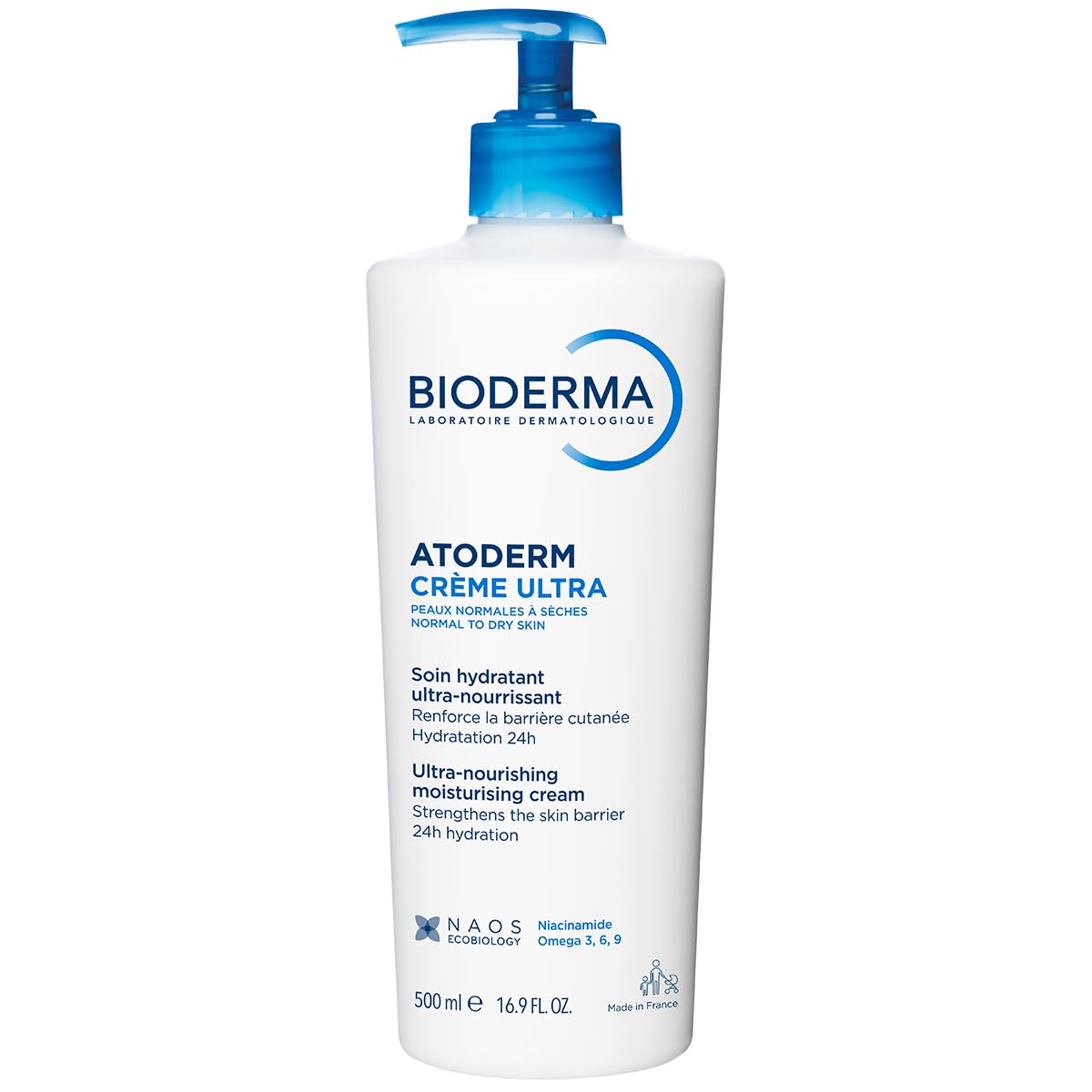 Bioderma Atoderm Creme Ultra-Nourishing - Moisturizer with Niacinamide | Boosts Hyaluronic Acid & Ceramides for Normal, Sensitive & Dry Skin for Face & Body - Skiynse Dermatologique