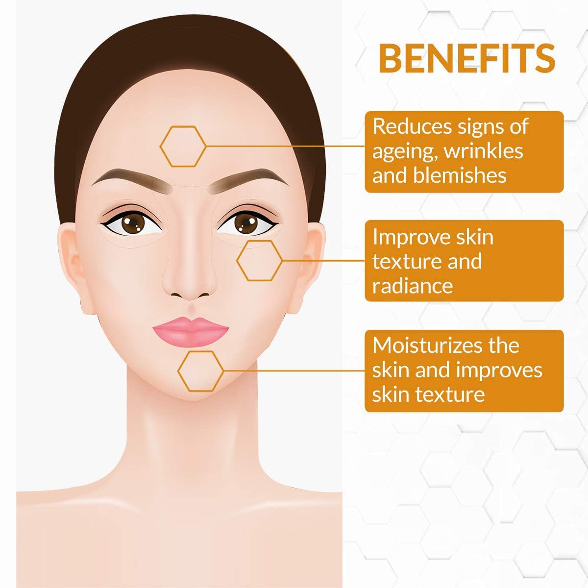 GAHA Anti-Aging Face Serum With Added Antioxidants, Reduces Fine Lines & Wrinkles And Brightening Skin | 25 ml
