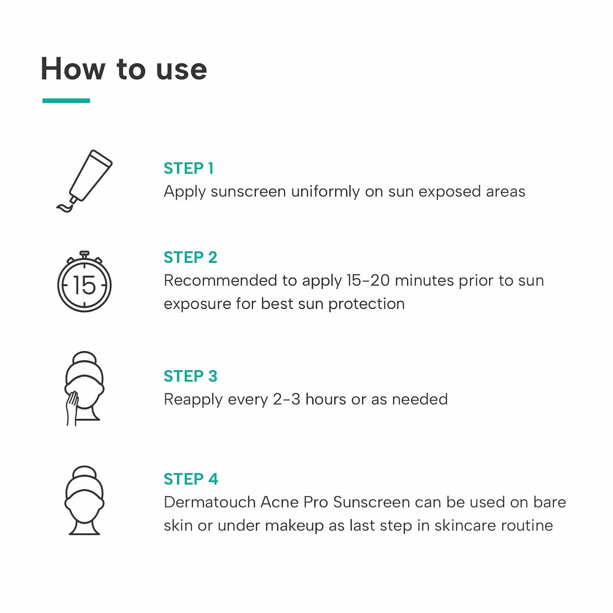DERMATOUCH Acne Pro SPF 50 PA+++ Sunscreen | Non-acnegenic | UVA-UVB Protection | Zero White Cast - Skiynse Dermatologique