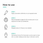 DERMATOUCH Acne Pro SPF 50 PA+++ Sunscreen | Non-acnegenic | UVA-UVB Protection | Zero White Cast - Skiynse Dermatologique