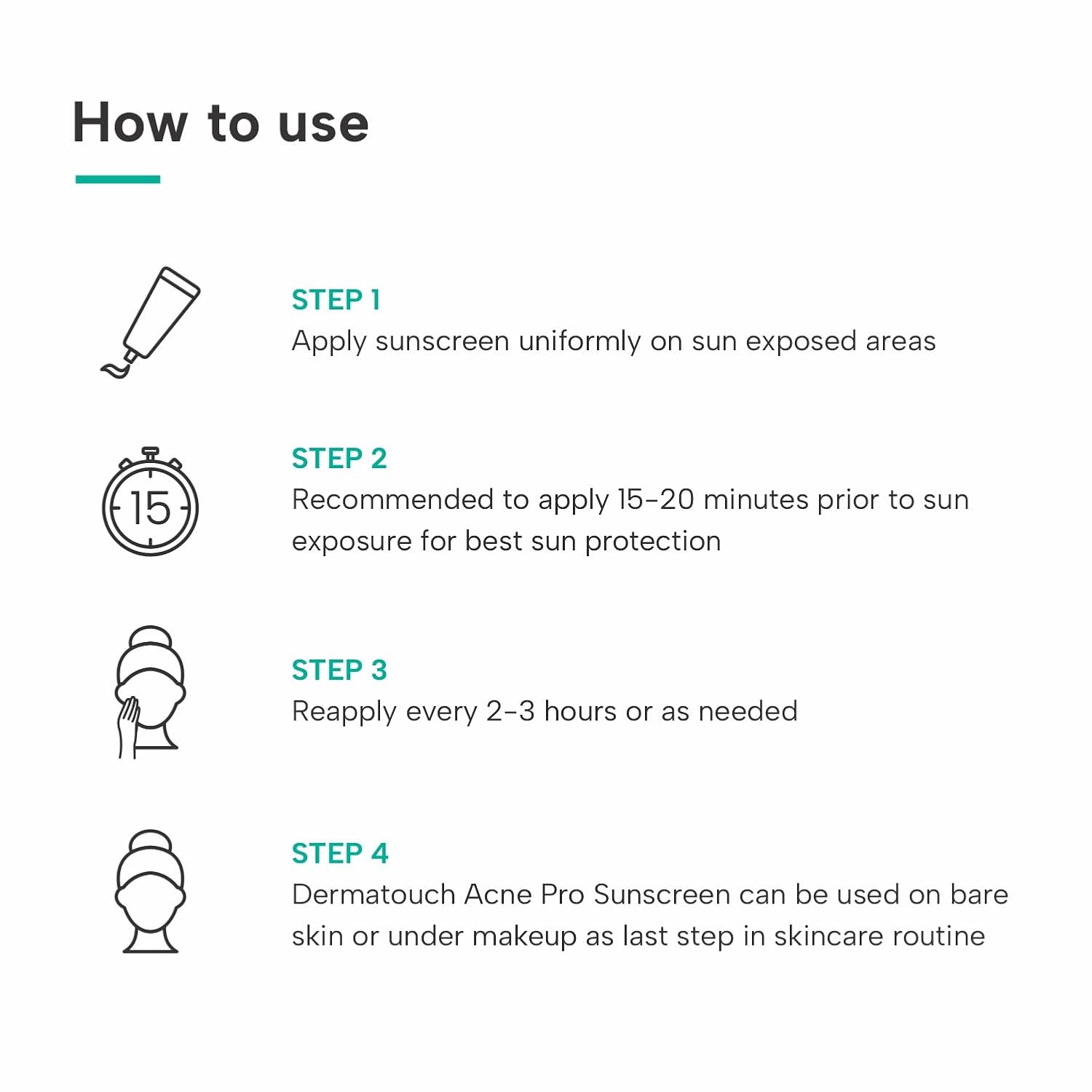 DERMATOUCH Acne Pro SPF 50 PA+++ Sunscreen | Non-acnegenic | UVA-UVB Protection | Zero White Cast - Skiynse Dermatologique