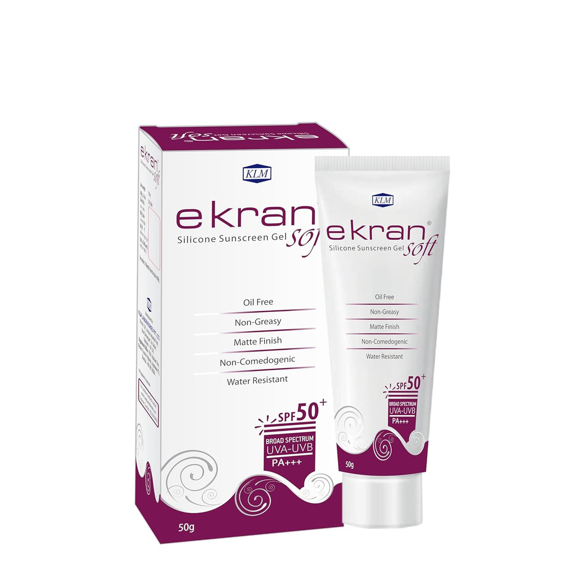 Ekran Soft SPF 50+ Silicone Sunscreen SPF 50 | 50g Anhydrous Sunscreen for Oily Skin Women & Men | Non-Greasy & Water-Resistant | UVA-UVB Protection | Matte Finish - Skiynse Dermatologique