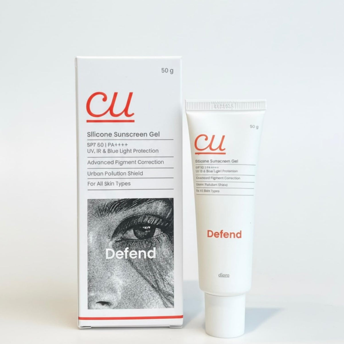 CU Silicone Sunscreen Gel, SPF 60 PA++++, UV IR Blue Light Protection, Pigment Correction, 50g - Skiynse Dermatologique