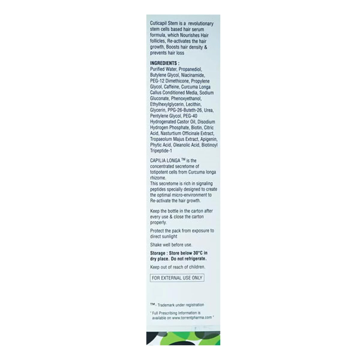 Cuticapil Stem Intensive - Bottle of 60ml Hair Serum - Skiynse Dermatologique