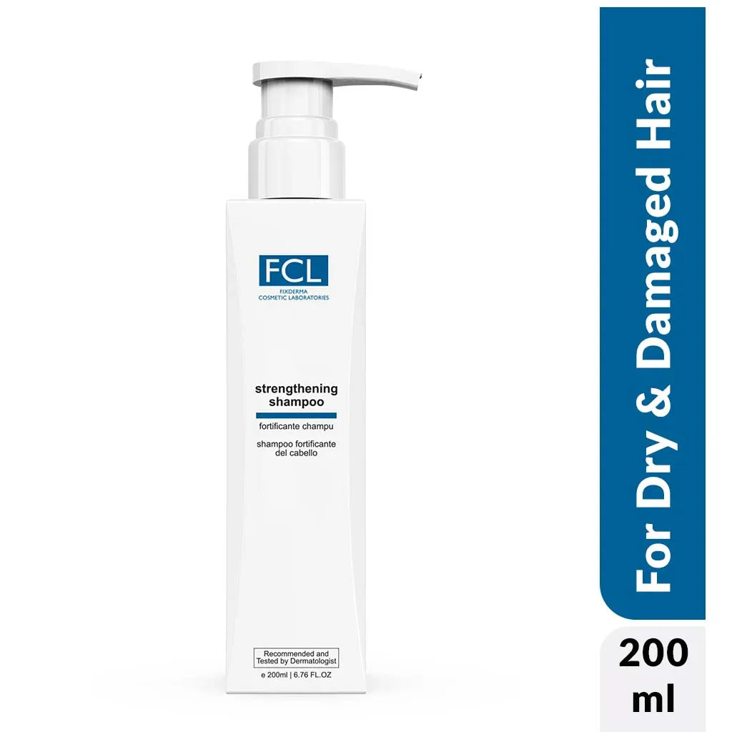 FCL Strengthening Shampoo, 200 ml | Dry and Damaged Hair with Shea Butter
