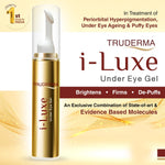 Truderma i-Luxe Under Eye Gel | Reduces Dark Circles, Puffiness, Crow's Feet & Fine Lines | Hydrating & Anti-Aging Formula | 15ml - Skiynse Dermatologique