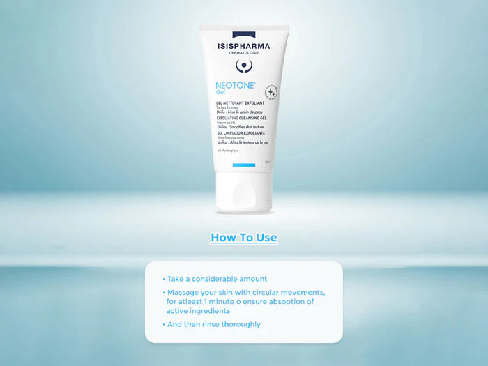 Isispharma Neotone Exfoliating Cleansing Gel | Face wash for Dark spot |Dermatologist-Tested Gentle Exfoliator | Cleanses, Smoothes for Healthy Looking Skin