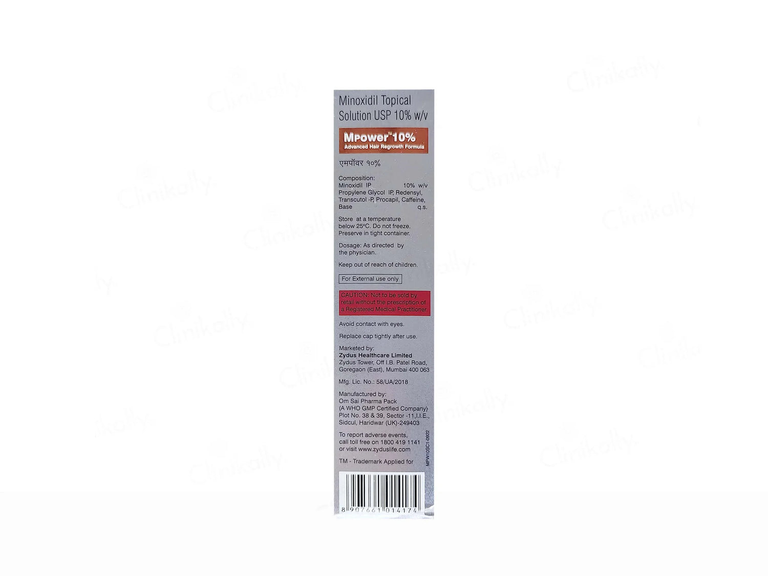 MPower 10% Topical Solution for Hair, 60ml