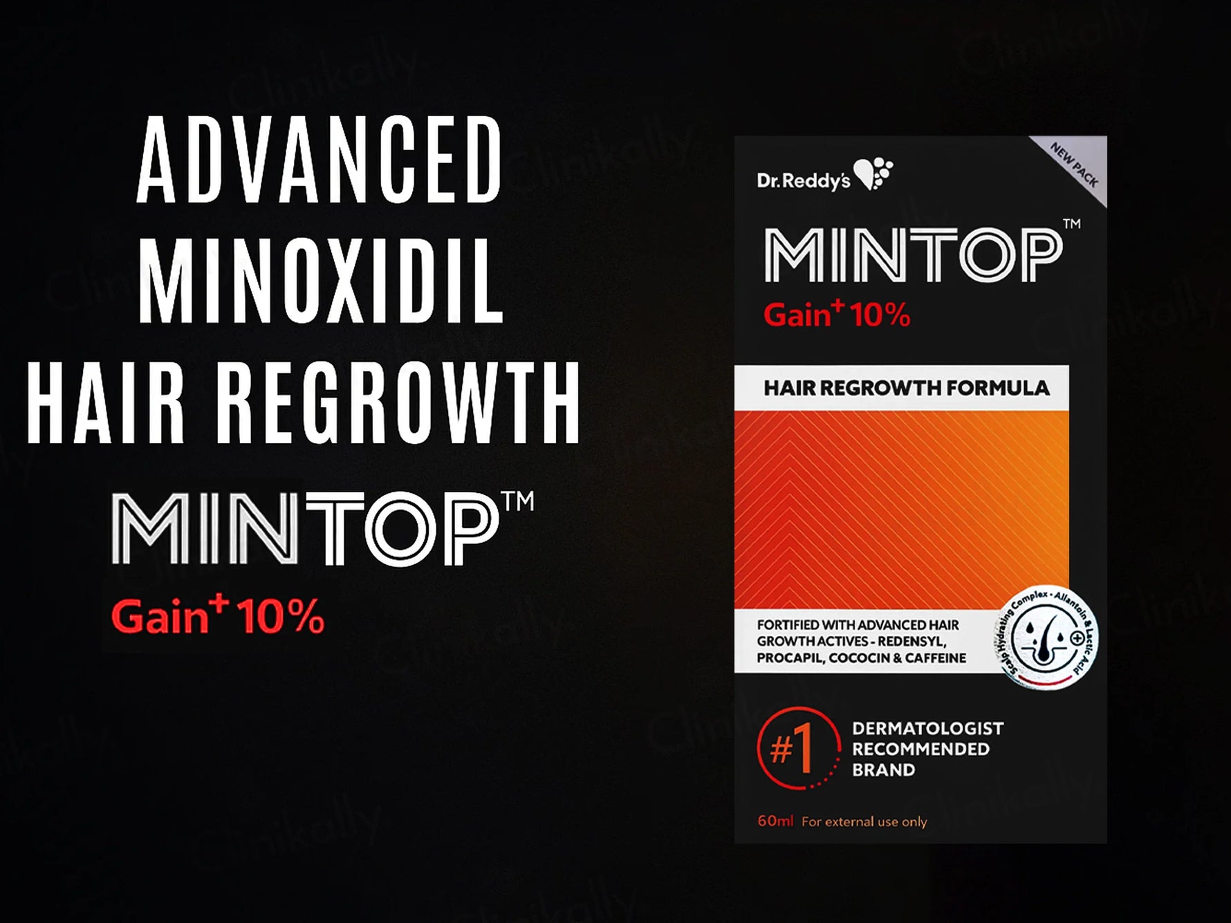 Mintop Gain+ 10 Topical - Bottle of 60ml Solution with Minoxidil and Finasteride - Skiynse Dermatologique