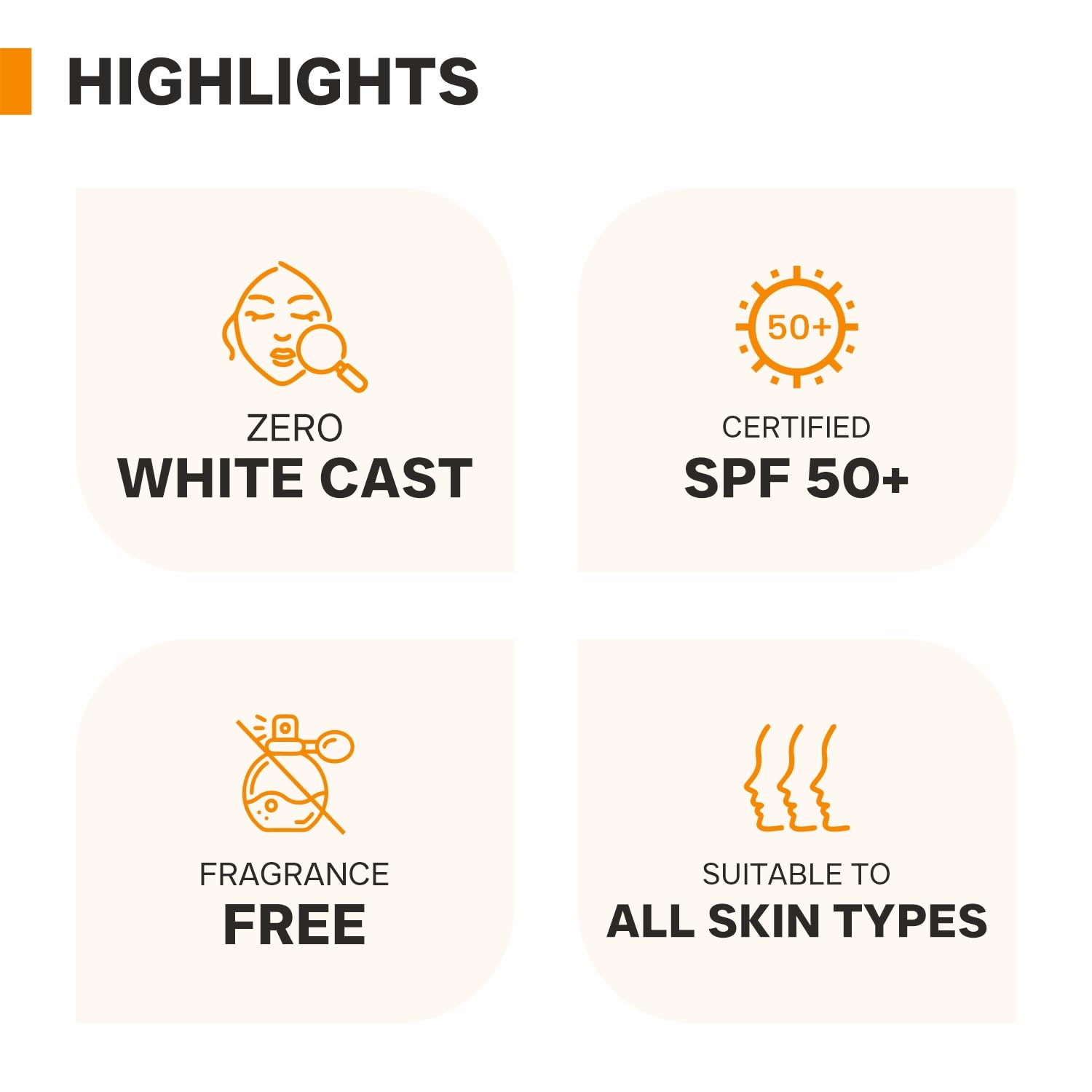 DERMATOUCH Niacinamide 2% Vitamin C Sunscreen for glowing skin | SPF 50+ PA ++++ | Quick Absorbing | Zero White Cast