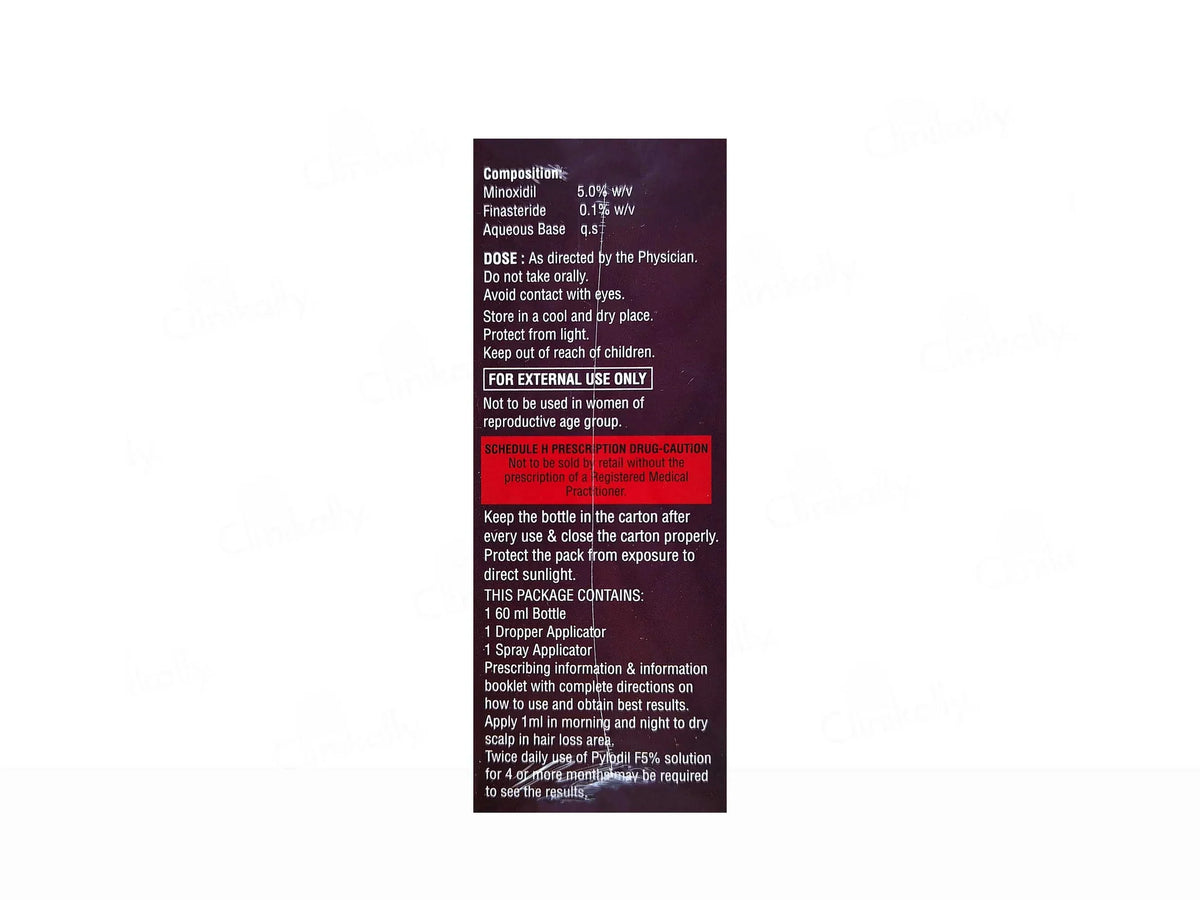 Pylodil F 5% Topical Solution For Hair Growth | 60 ml - Skiynse Dermatologique