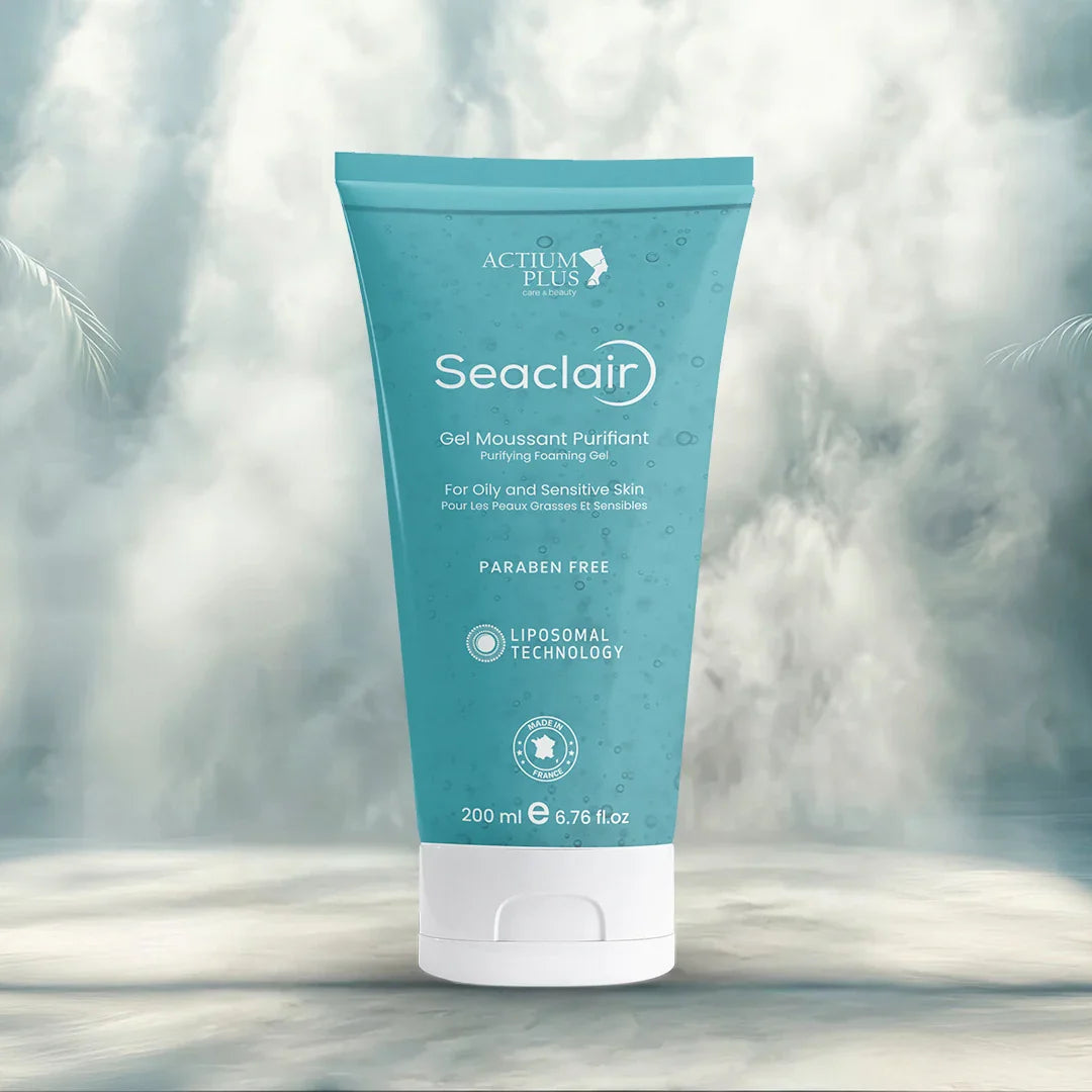 Seaclair Gel Moussant Purifiant, Purifying Foaming Gel for Oily and Sensitive Skin | Paraben-Free Cleanser | 200 ml