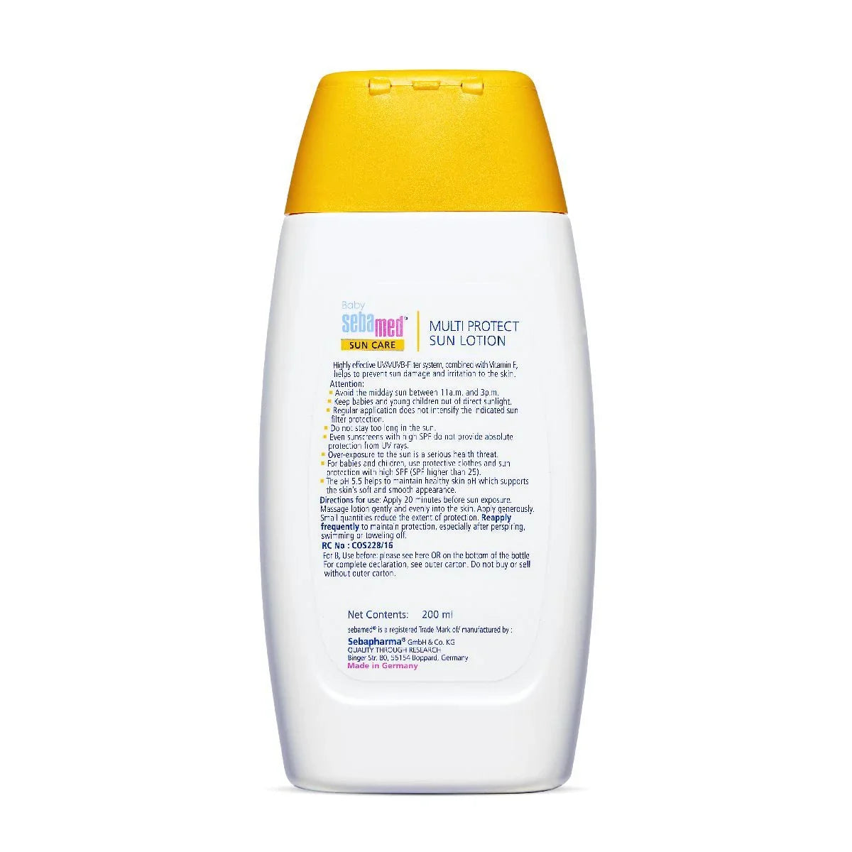Sebamed Baby Sun Lotion|pH 5.5|Triple Protection from UV rays|Water & Sweat resistant|200 ml