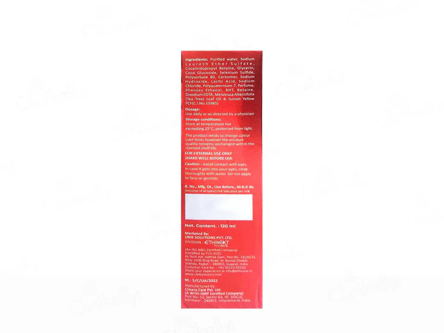 Selenext Anti-Fungal Wash 2 in 1 For Skin & Scalp | 120 ml - Skiynse Dermatologique