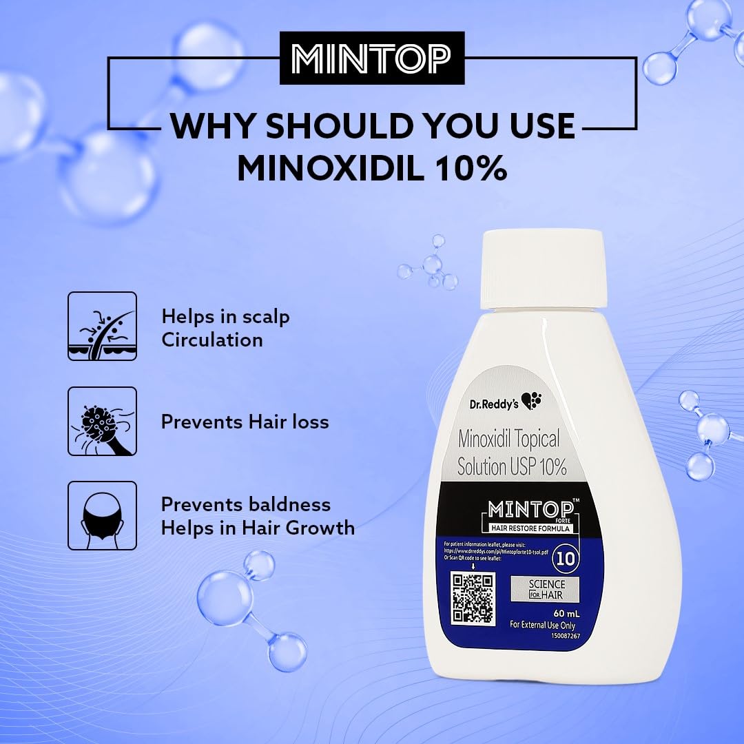MINTOP FORTE 10% TOPICAL SOLUTION - Bottle of 60ml - Skiynse Dermatologique