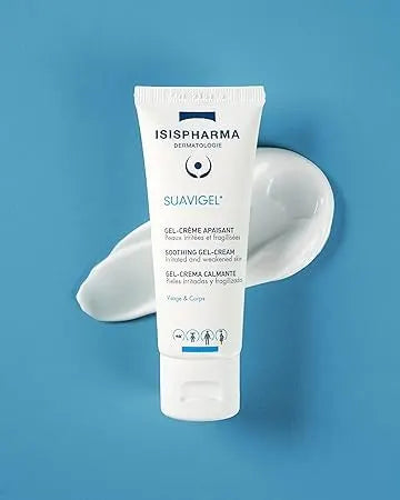 Isispharma Suavigel Soothing Gel Cream | Soothing & Repairing Moisturizer for Irritated, Sensitive, or Damaged Skin | Hypoallergenic Face and Body Care| 40ml Tube