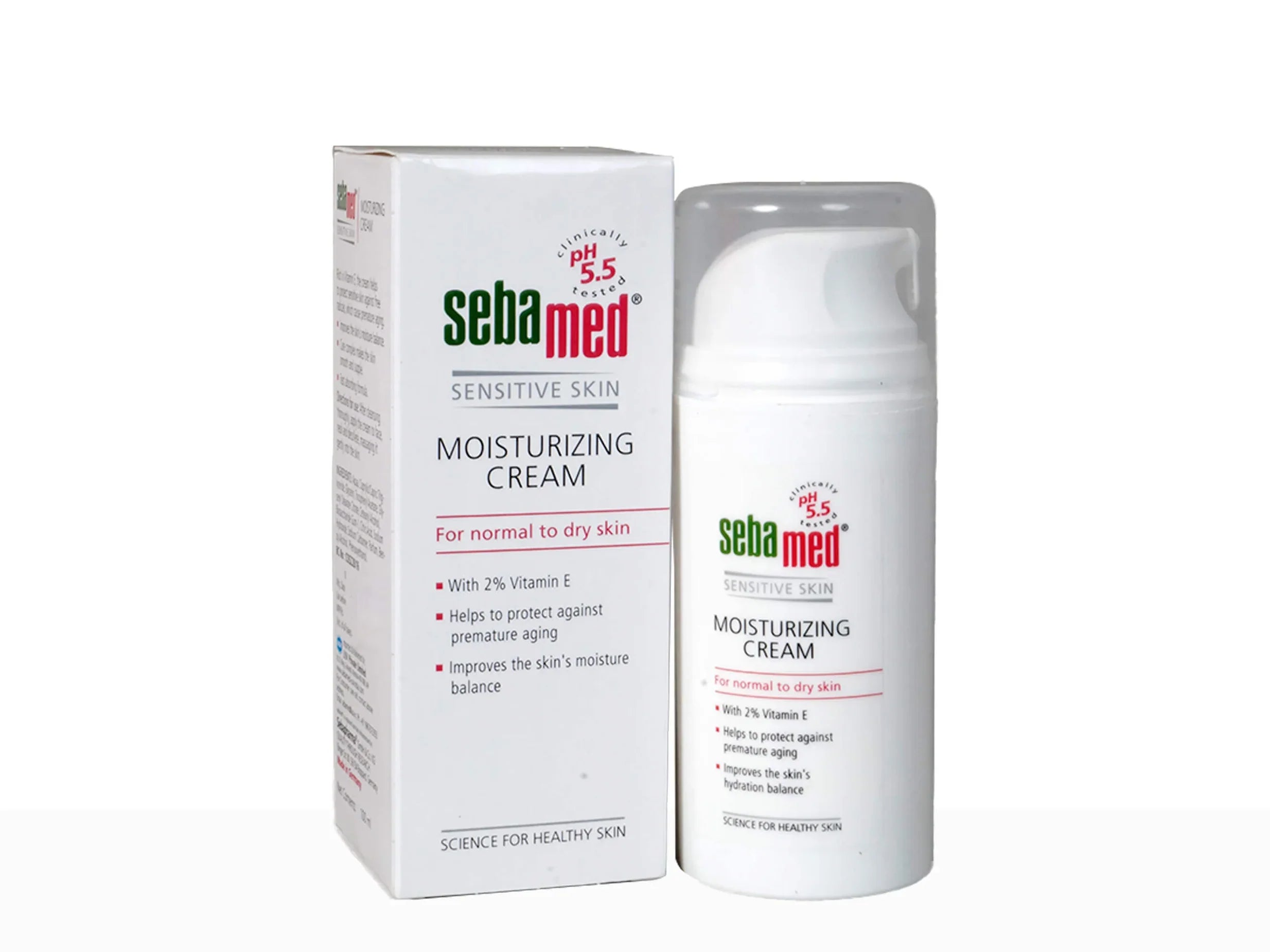 Sebamed Moisturizing Cream | Face moisturizer for men, women | pH 5.5 | Botanical oils & Vit E | Improves skin's moisture balance | Protects against premature ageing | Dermatologically tested | Paraben Free | 50 ml