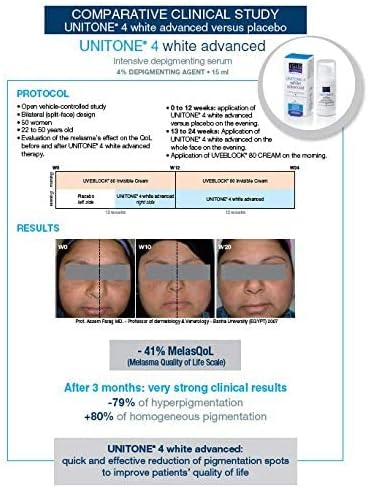 Isispharma Unitone 4 White Advanced Anti-Depigmenting Cream - Skiynse Dermatologique